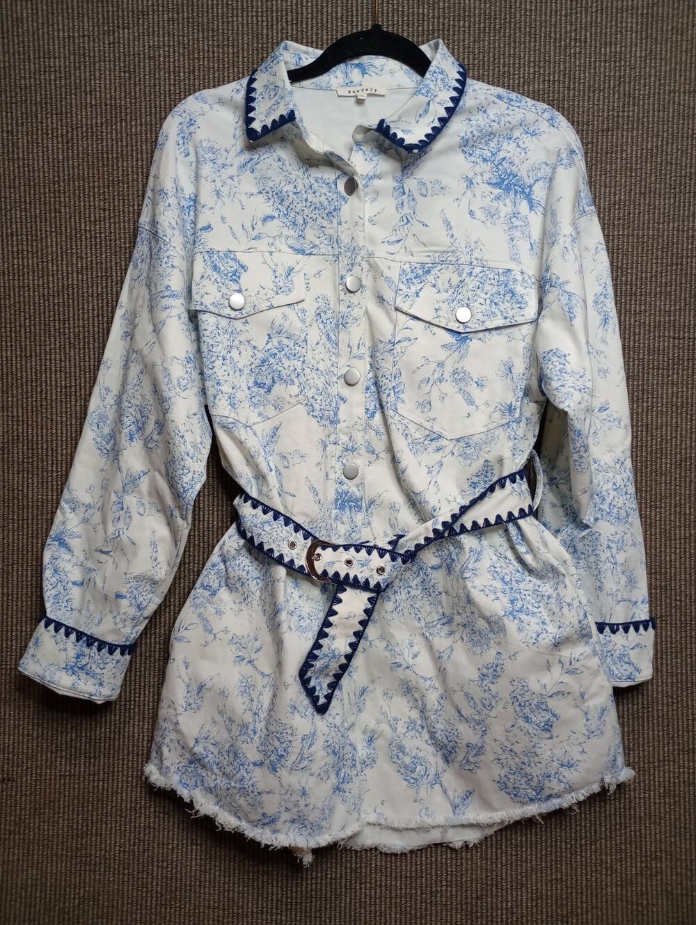 Baevely  denim shirt dress or tunic Medium